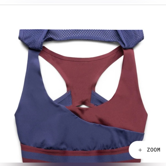 Puma - June Ambrose Dora Bra Patriot Blue with Burgundy Accent Trim Larg… - Picture 3 of 15